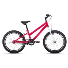 Велосипед Altair ALTAIR MTB HT 20 LOW (20" 1 ск. рост. 10.5") 2022, розовый/белый, IBK22AL20086