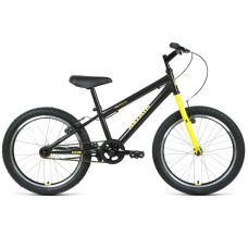 Велосипед Altair ALTAIR MTB HT 20 1.0 (20" 1 ск. рост. 10.5") 2022, темно-серый/желтый, IBK22AL20077