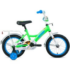 Велосипед Altair ALTAIR KIDS 14 (14" 1 ск.) 2022, ярко-зеленый/синий, IBK22AL14097