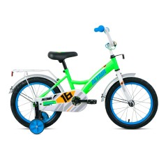 Велосипед Altair ALTAIR KIDS 16 (16" 1 ск.) 2022, ярко-зеленый/синий, IBK22AL16104