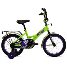 Велосипед Altair ALTAIR KIDS 16 (16" 1 ск.) 2022, ярко-зеленый/фиолетовый, IBK22AL16105