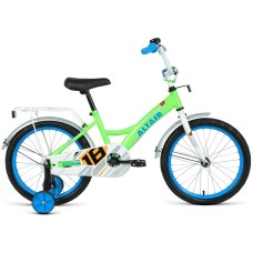 Велосипед Altair ALTAIR KIDS 18 (18" 1 ск.) 2022, ярко-зеленый/синий, IBK22AL18111