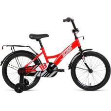 Велосипед Altair ALTAIR KIDS 18 (18" 1 ск.) 2022, красный/серебристый, IBK22AL18114