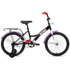 Велосипед Altair ALTAIR KIDS 20 (20" 1 ск. рост. 13") 2022, черный/белый, IBK22AL20039