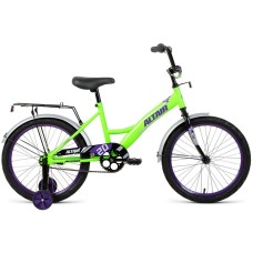 Велосипед Altair ALTAIR KIDS 20 (20" 1 ск. рост. 13") 2022, ярко-зеленый/фиолетовый, IBK22AL20041