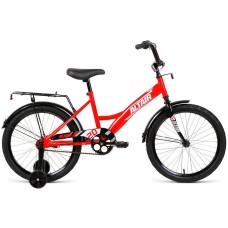 Велосипед Altair ALTAIR KIDS 20 (20" 1 ск. рост. 13") 2022, красный/серебристый, IBK22AL20043