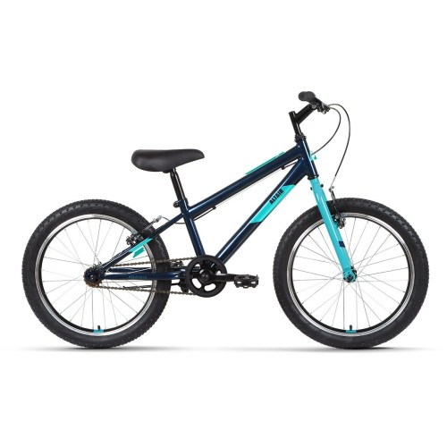 Велосипед Altair ALTAIR MTB HT 20 1.0 (10.5"рост) темно-синий/бирюзовый 2022 год