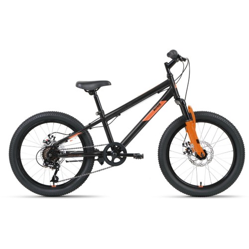 Велосипед Altair ALTAIR MTB HT 20 2.0 D (10.5"рост) черный/оранжевый 2022 год