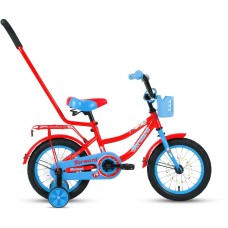Велосипед Forward FUNKY 14 (14" 1 ск.) 2022, красный/голубой, IBK22FW14222