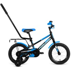 Велосипед Forward METEOR 14 (14" 1 ск.) 2022, черный/синий, IBK22FW14248