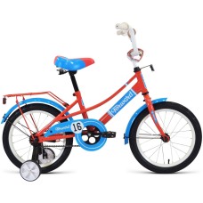 Велосипед Forward AZURE 16 (16" 1 ск.) 2022, коралловый/голубой, IBK22FW16119