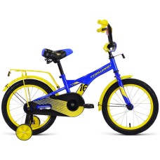 Велосипед Forward CROCKY 16 (16" 1 ск.) 2022, синий/желтый, IBK22FW16207