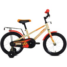 Велосипед Forward METEOR 16 (16" 1 ск.) 2022, серый/оранжевый, IBK22FW16258