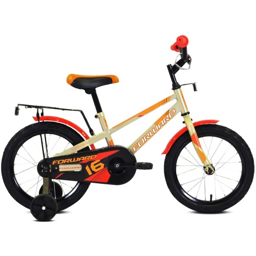 Велосипед Forward METEOR 16 (рост) серый/оранжевый 2022 год