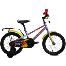 Велосипед Forward METEOR 16 (16" 1 ск.) 2022, серый/красный, IBK22FW16259