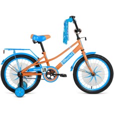Велосипед Forward AZURE 18 (18" 1 ск.) 2022, бежевый/голубой, IBK22FW18124