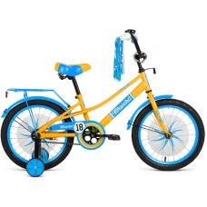 Велосипед Forward AZURE 18 (18" 1 ск.) 2022, желтый/голубой, IBK22FW18129