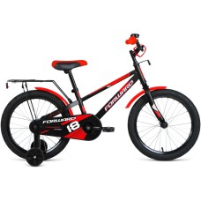 Велосипед Forward METEOR 18 (18" 1 ск.) 2022, черный/красный, IBK22FW18263