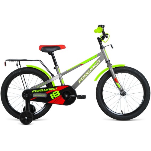 Велосипед Forward METEOR 18 (рост) серый/зеленый 2022 год