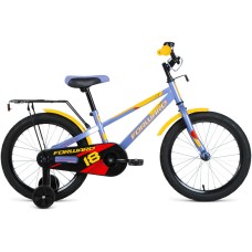 Велосипед Forward METEOR 18 (18" 1 ск.) 2022, серый/желтый, IBK22FW18267