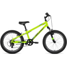 Велосипед Forward UNIT 20 2.0 (20" 6 ск. рост. 10.5") 2022, ярко-зеленый/черный, IBK22FW20059