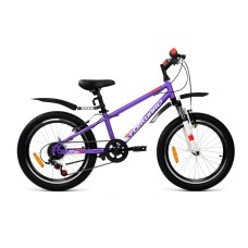 Велосипед Forward UNIT 20 2.0 (20" 6 ск. рост. 10.5") 2022, фиолетовый/белый, IBK22FW20062