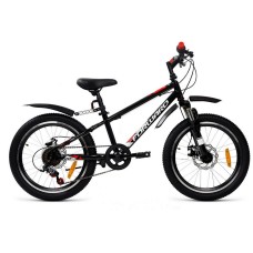 Велосипед Forward UNIT 20 3.0 D (20" 6 ск. рост. 10.5") 2022, черный/белый, IBK22FW20065