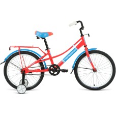 Велосипед Forward AZURE 20 (20" 1 ск. рост. 10.5") 2022, коралловый/голубой, IBK22FW20542