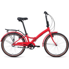 Велосипед Forward ENIGMA 24 3.0 (24" 3 ск. рост. 14") 2022, красный матовый/белый, IBK22FW24630