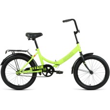 Велосипед Altair ALTAIR CITY 20 (20" 1 ск. рост. 14") 2022, ярко-зеленый/черный, RBK22AL20004