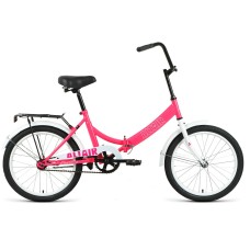 Велосипед Altair ALTAIR CITY 20 (20" 1 ск. рост. 14") 2022, розовый/белый, RBK22AL20005