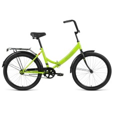 Велосипед Altair ALTAIR CITY 24 (24" 1 ск. рост. 16") 2022, зеленый/серый, RBK22AL24012