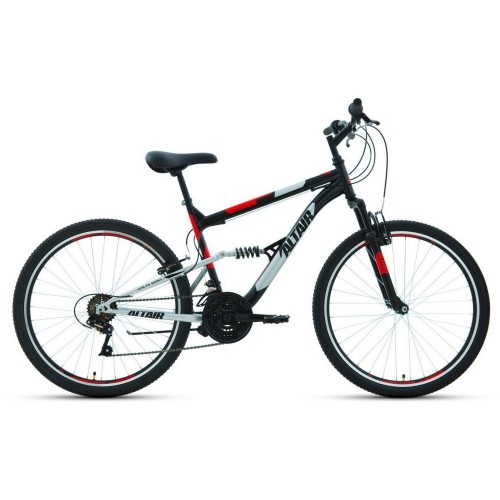 Велосипед Altair ALTAIR MTB FS 26 1.0 (18"рост) черный/красный 2022 год