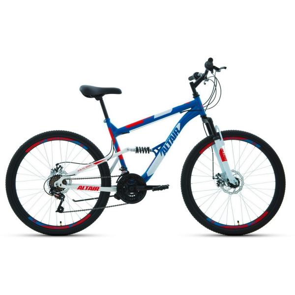 Велосипед Altair ALTAIR MTB FS 26 2.0 D (16"рост) синий/красный 2022 год