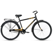 Велосипед Altair ALTAIR CITY 28 high (28" 1 ск. рост. 19") 2022, темно-серый/оранжевый, RBK22AL28019
