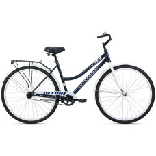Велосипед Altair ALTAIR CITY 28 low (28" 1 ск. рост. 19") 2022, темно-синий/белый, RBK22AL28021