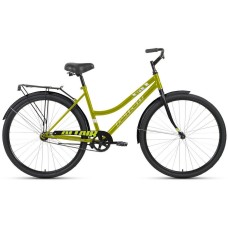 Велосипед Altair ALTAIR CITY 28 low (28" 1 ск. рост. 19") 2022, зеленый/черный, RBK22AL28023