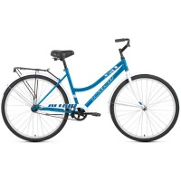 Велосипед Altair ALTAIR CITY 28 low (28" 1 ск. рост. 19") 2022, голубой/белый, RBK22AL28024
