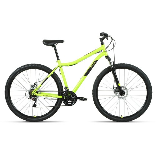 Велосипед Altair ALTAIR MTB HT 29 2.0 D (17"рост) ярко-зеленый/черный 2022 год