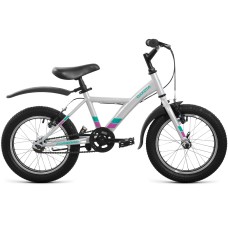 Велосипед Forward DAKOTA 16 (16" 1 ск.) 2022, серый/фиолетовый, RBK22FW16578