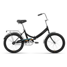 Велосипед Forward ARSENAL 20 1.0 (20" 1 ск. рост. 14") 2022, черный/оранжевый, RBK22FW20525