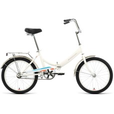 Велосипед Forward ARSENAL 20 1.0 (20" 1 ск. рост. 14") 2022, белый/оранжевый, RBK22FW20529