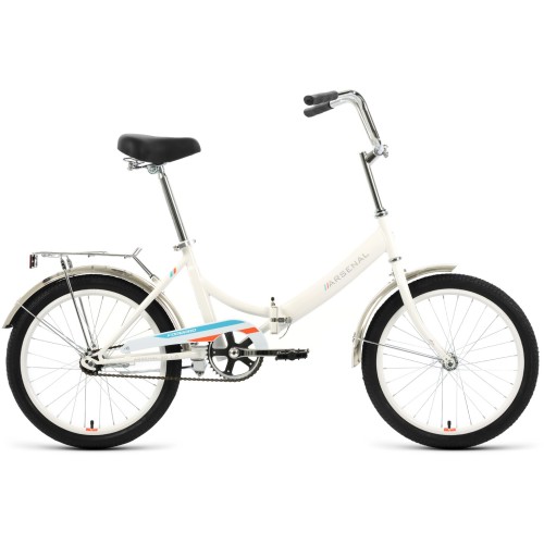 Велосипед Forward ARSENAL 20 1.0 (14"рост) белый/оранжевый 2022 год
