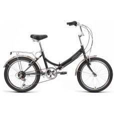 Велосипед Forward ARSENAL 20 2.0 (20" 6 ск. рост. 14") 2022, черный/зеленый, RBK22FW20533