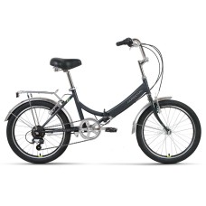 Велосипед Forward ARSENAL 20 2.0 (20" 6 ск. рост. 14") 2022, темно-серый/зеленый, RBK22FW20536