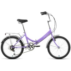 Велосипед Forward ARSENAL 20 2.0 (20" 6 ск. рост. 14") 2022, фиолетовый/белый, RBK22FW20537