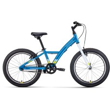 Велосипед Forward COMANCHE 20 1.0 (20" 1 ск. рост. 10.5") 2022, голубой/желтый, RBK22FW20572