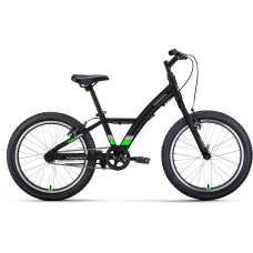 Велосипед Forward DAKOTA 20 1.0 (20" 6 ск. рост. 10.5") 2022, черный/ярко-зеленый, RBK22FW20581