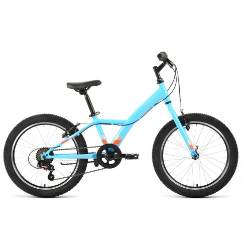 Велосипед Forward DAKOTA 20 1.0 (10.5"рост) голубой/ярко-оранжевый 2022 год