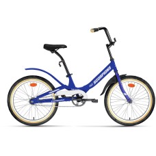 Велосипед Forward SCORPIONS 20 1.0 (20" 1 ск. рост. 10.5") 2022, синий/серебристый, RBK22FW20803